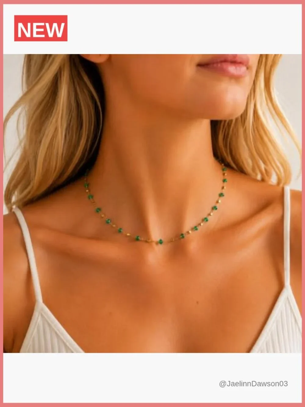 Dainty Heart Crystal Necklace - Adjustable Collarbone Choker, Y2K Trendy